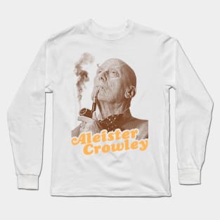 Aleister Crowley // Vintage Occult Paganism Fan Art Long Sleeve T-Shirt